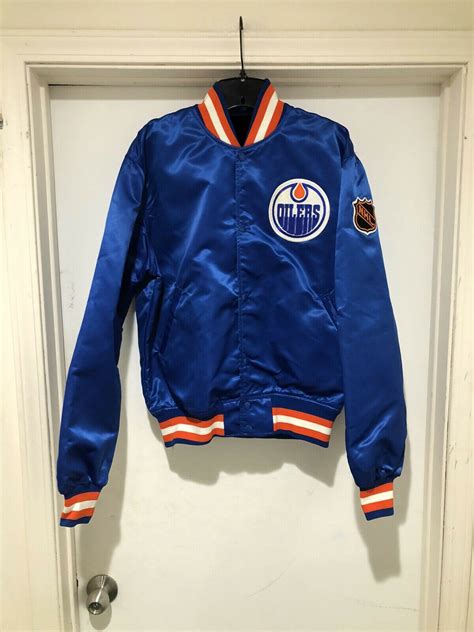 vintage edmonton oilers jacket